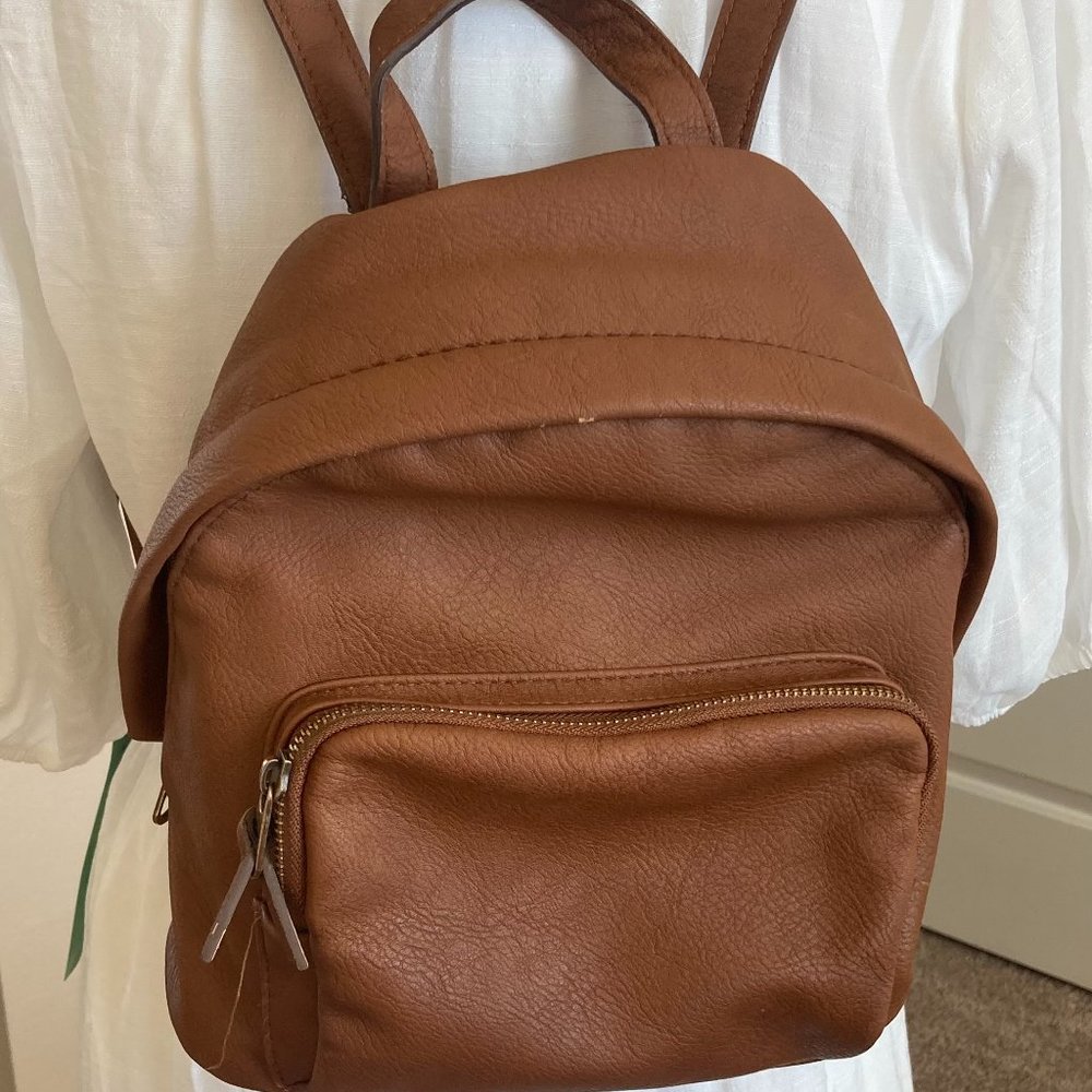 Tan Backpack Purse
